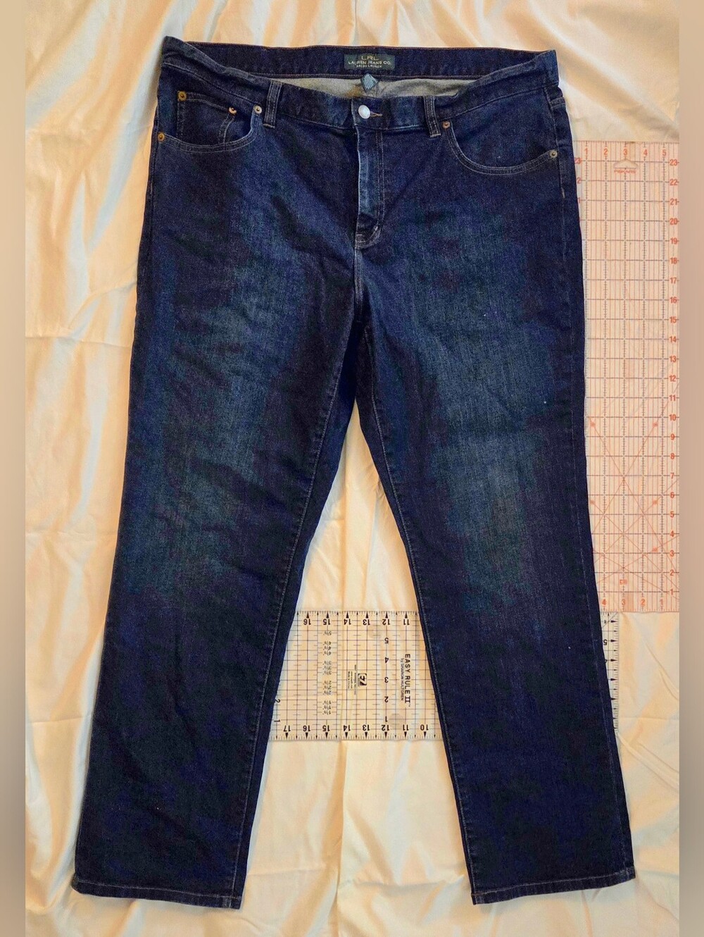 Ralph Lauren Dark Indigo Straight-Leg Women’s Jeans 18W